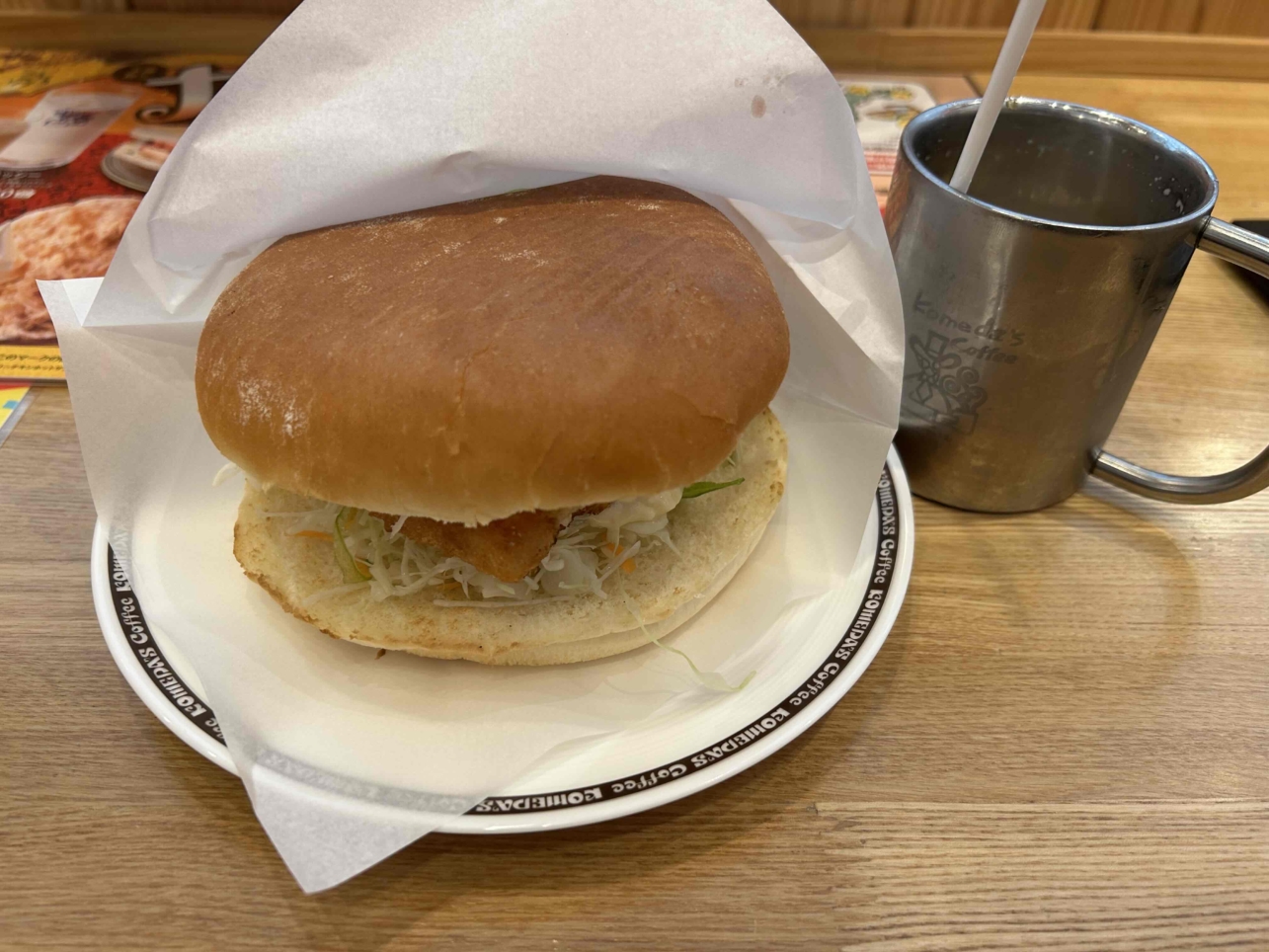 ビックサイズ☆ハンバーガーも美味しい♪コメダ珈琲店！