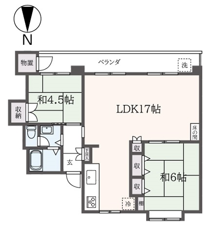 ファミリーにお勧め！！！多摩川住宅ト6号棟