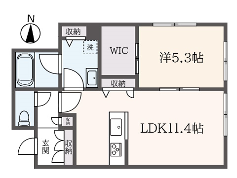 設備豊富な1LDK☆[BAAN DII]