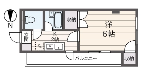 最上階ゆったりバルコニー【アネックス永山】