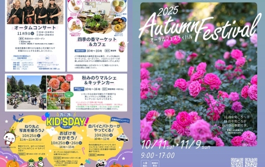 🌹練馬・四季の香ローズガーデン 2025オータムフェスティバル🌹開催中!