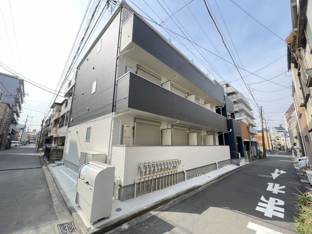 2025年２月完成の築浅1K【Ruhe蒔田　　市営地下鉄ブルーライン蒔田駅】
