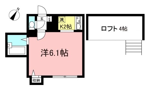 駅徒歩2分！ロフト付き1K【ジュノ・ヴィラージュ東林間/東林間】