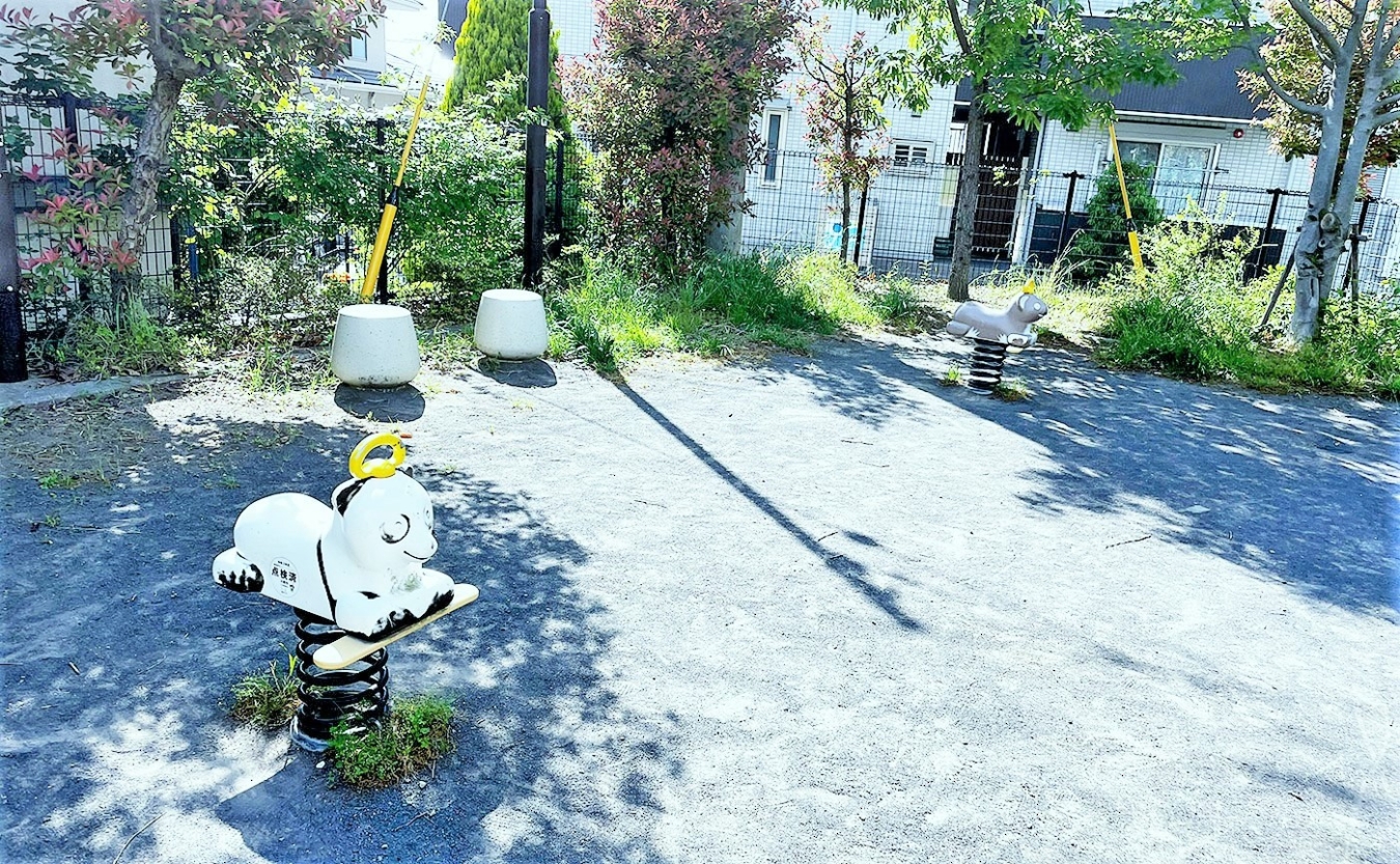 かわいい遊具でほっこり！栗平こぶし公園♪