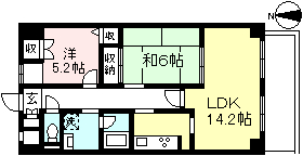 人気のマンションタイプ2LDK☆　リバービュー泉