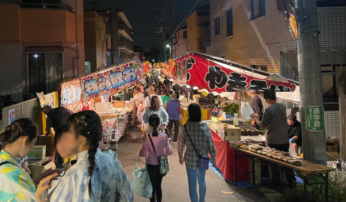 【稲田堤エリア】子之神社お祭り♪