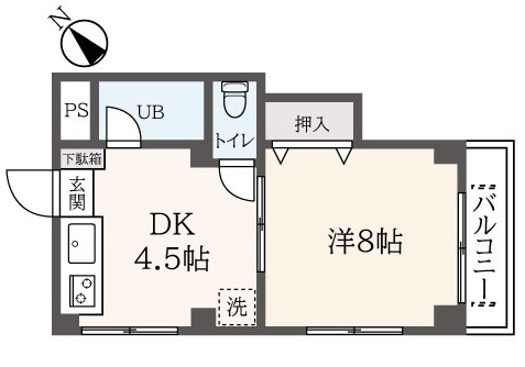 柴崎では数少ない1DKタイプです♪