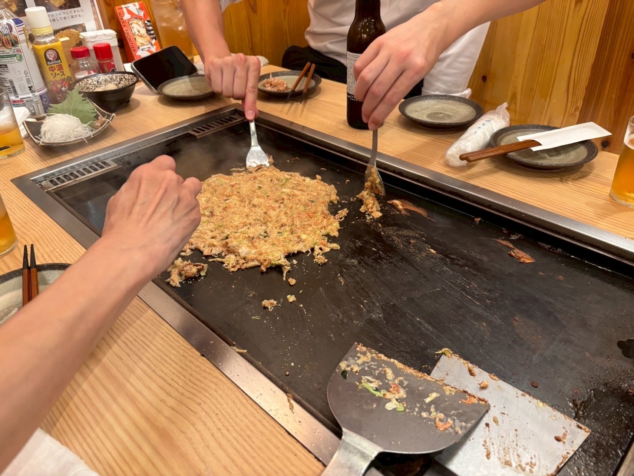 最高に美味しい〔もんじゃ〕を食べよう！　-もんじゃ政　横浜鶴屋町店-