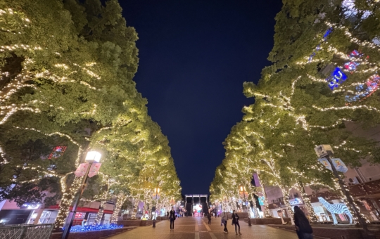 多摩センターのイルミネーションは来年1月12日までです！