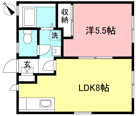 南東向き・２階角部屋です♪【セゾン上北沢】
