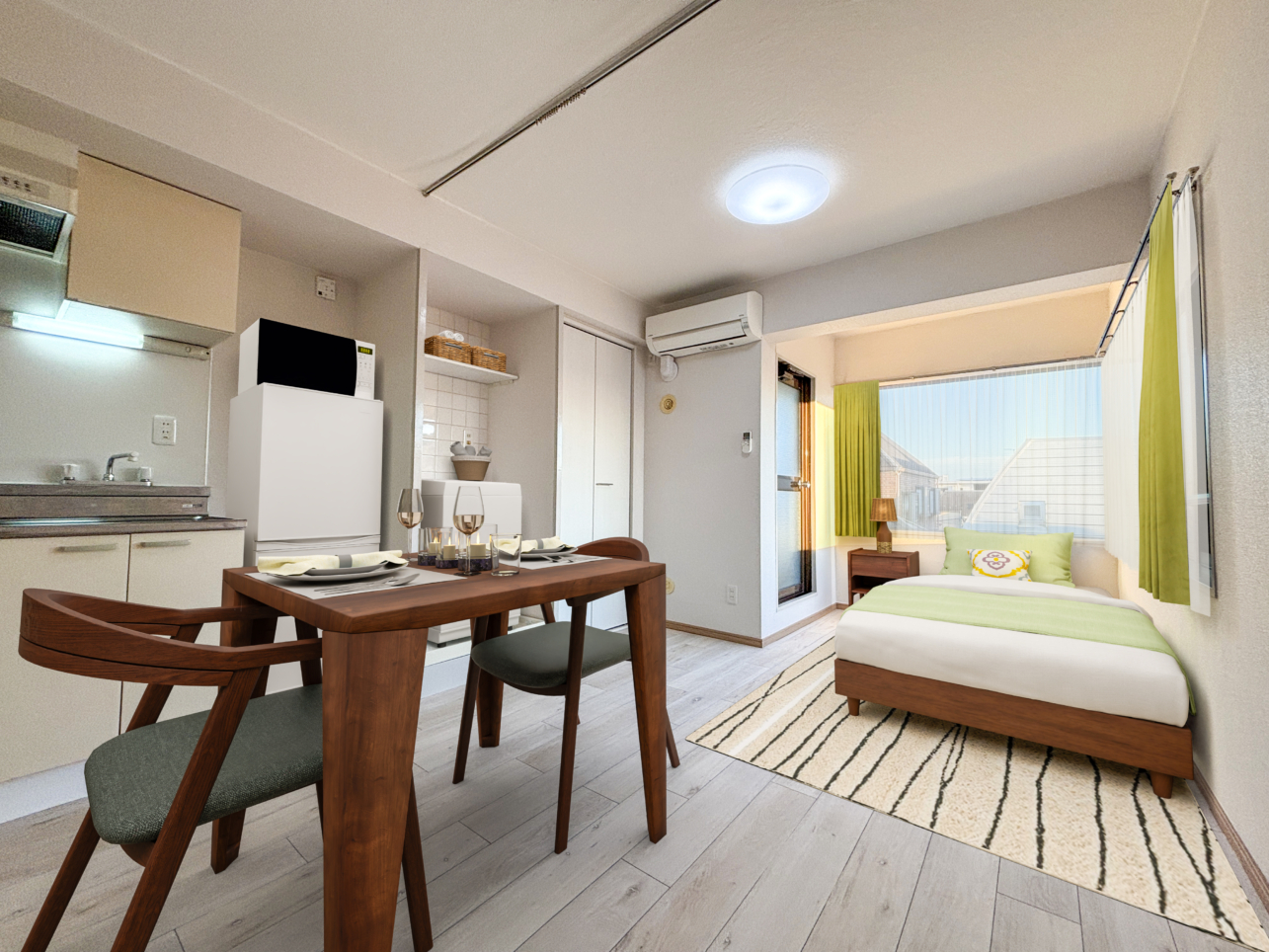 ２面採光で明るい最上階♪【アーバンコート雪谷　402】