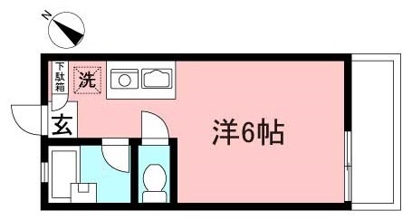 室内リノベーション済みワンルーム【ヘレネ林間/東林間】