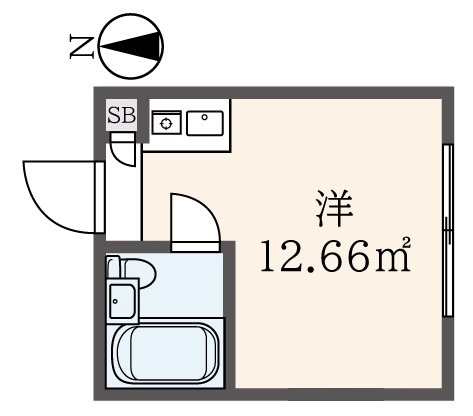 綺麗な室内が魅力的なお部屋☆【第２スカイハイツ久保中】