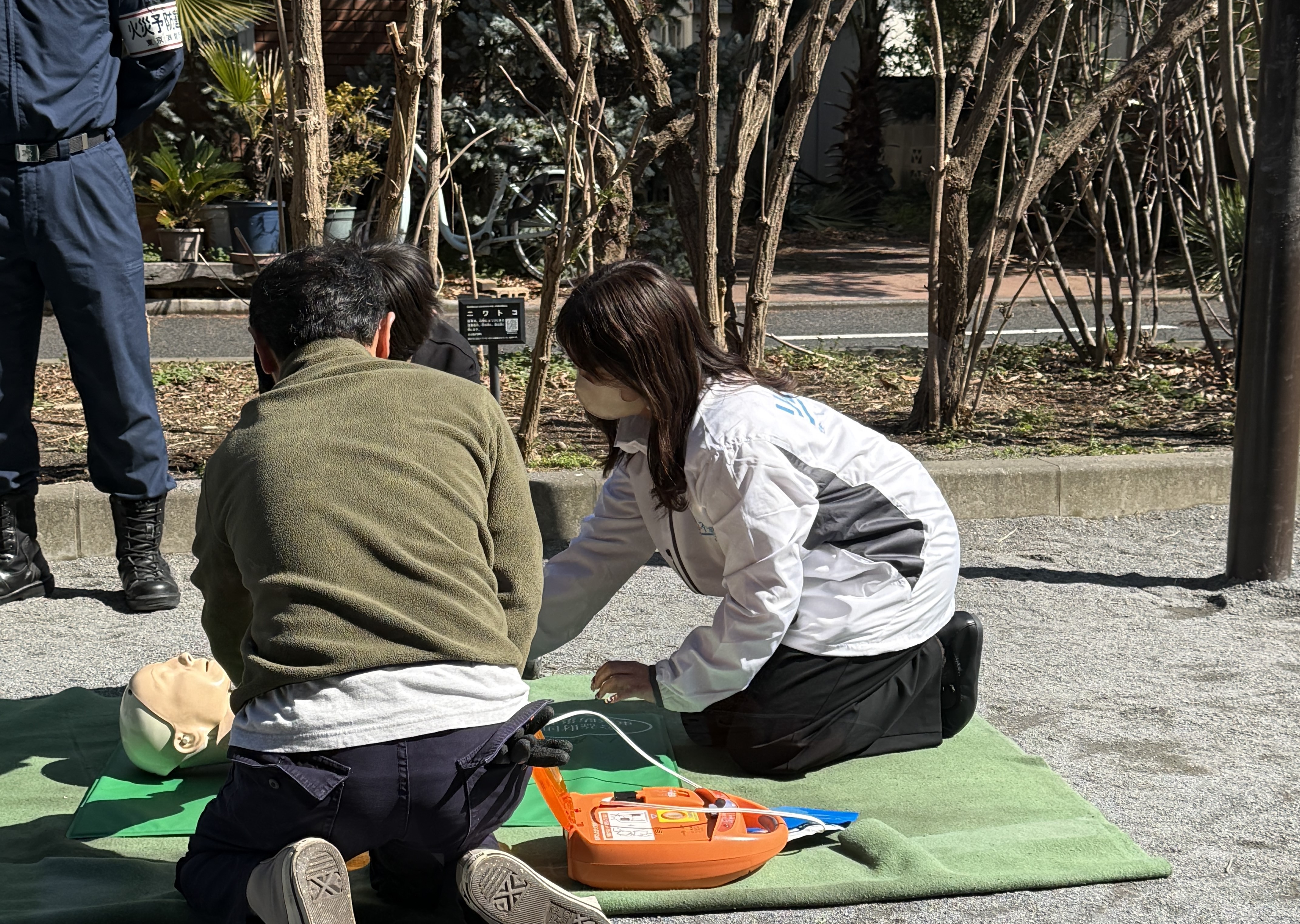 CSR活動/町内会の避難訓練に参加