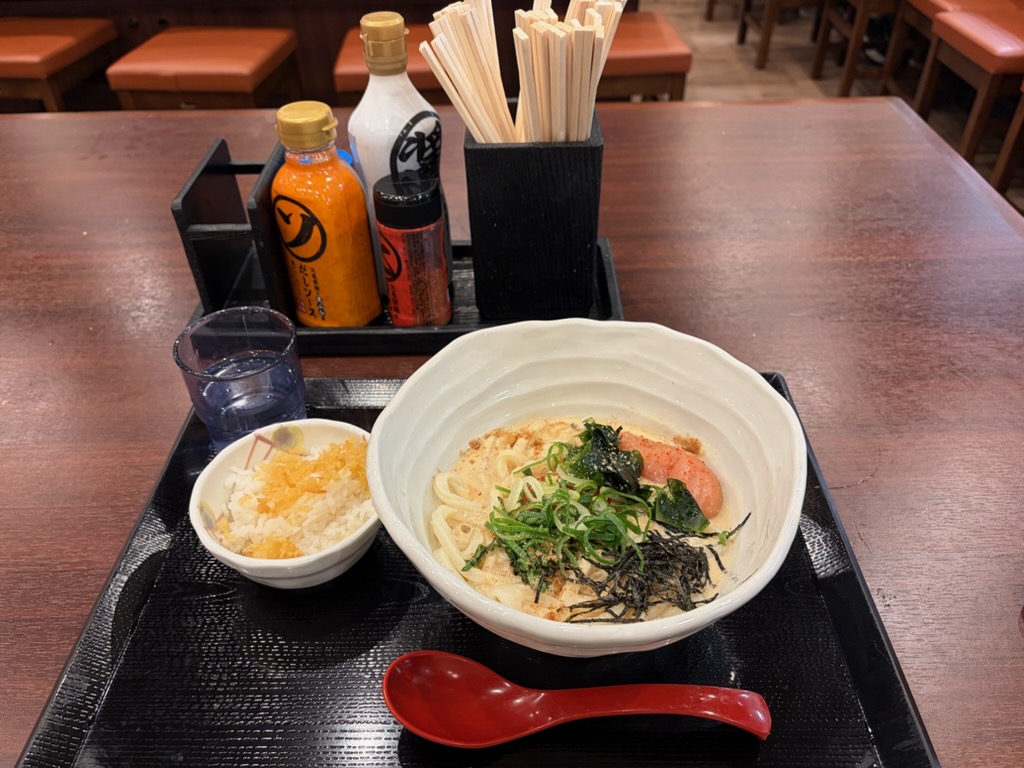 丸亀製麺で期間限定明太クリームうどんを食べてみた！＜ 池袋サンシャインシティアルタ店＞