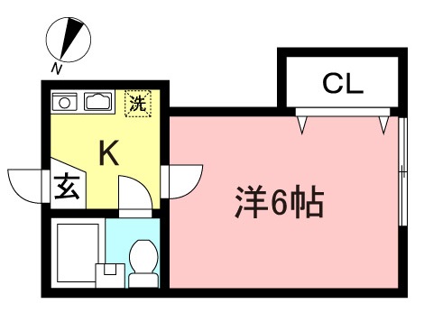 【ジュネス白楽】★白楽駅徒歩3分★収納の大きなお部屋です！