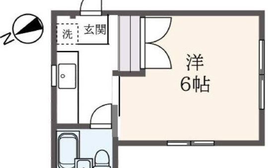 家賃4万円の角部屋【ジュネスA】