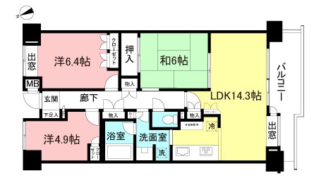 ガーデンハイツ調布・柴崎508号室！分譲マンション一室3LDK！