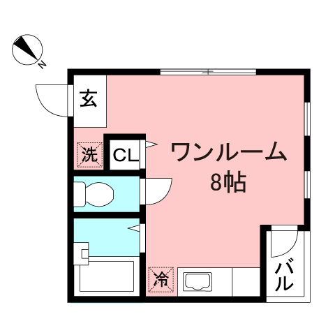 セキュリティ安心オートロック付きワンルーム【LEBERTY-SAGAMI-ONOⅡ/相模大野】