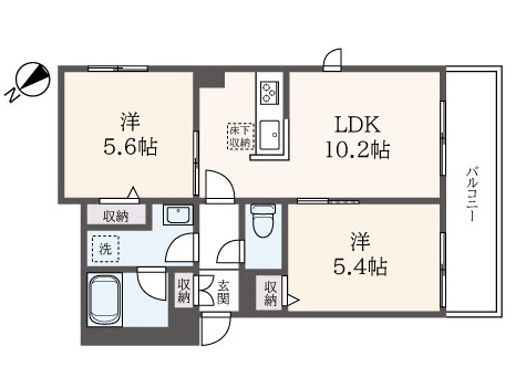 【積水ハウス】ペット飼育可！2LDK　La Casa Luna