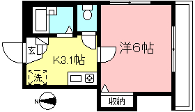 2階角部屋　南向きのお部屋です☆【サクラコート】