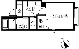 追い炊き機能付き1K【シャテロ/東林間】