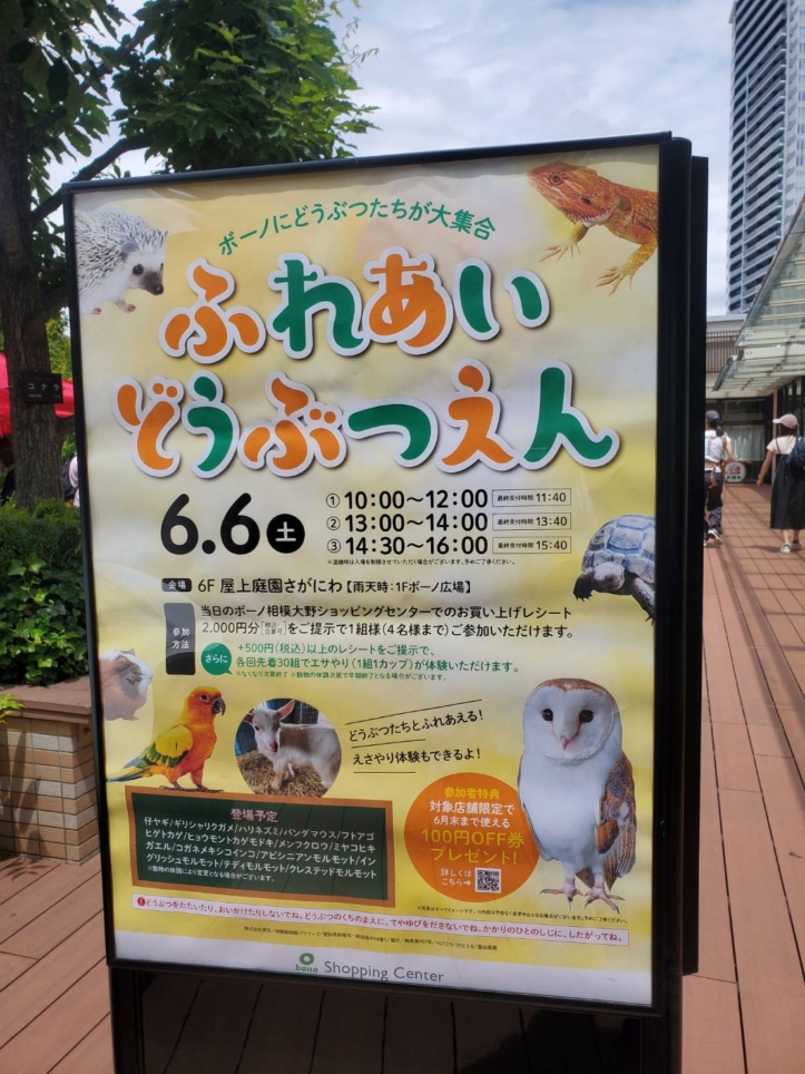 ふれあいどうぶつえん開催【相模大野】