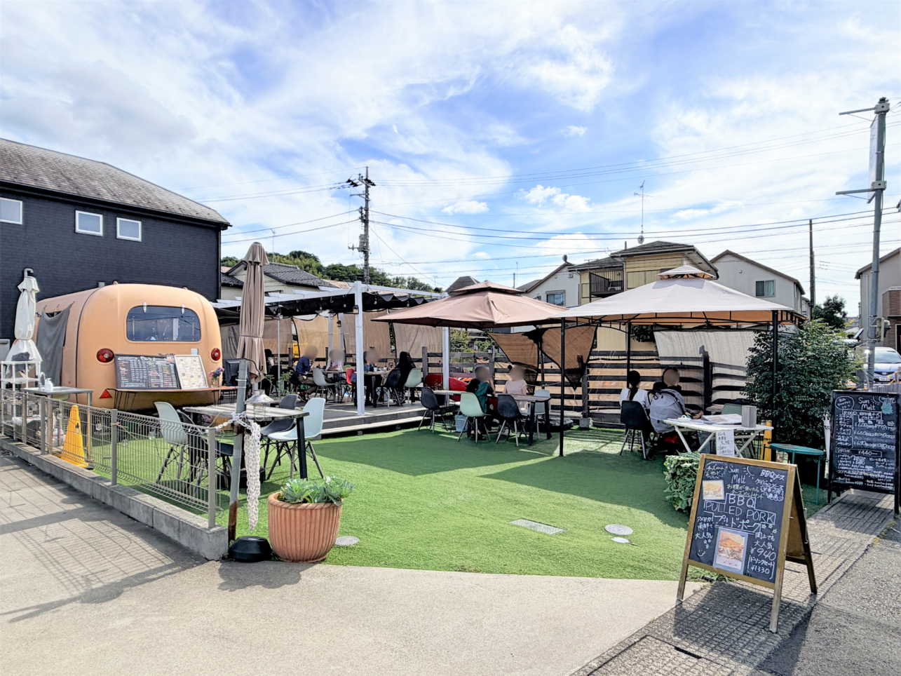 青空の下で絶品チーズサンドを堪能する！sunmelt_coffee♪