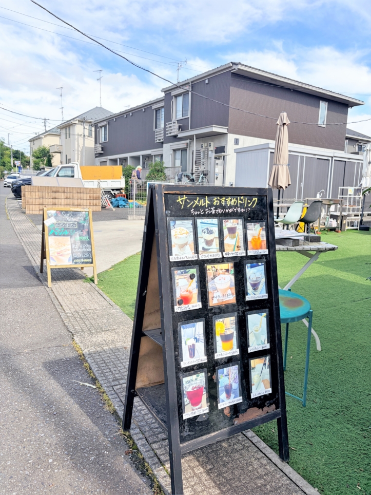 青空の下で絶品チーズサンドを堪能する！sunmelt_coffee♪