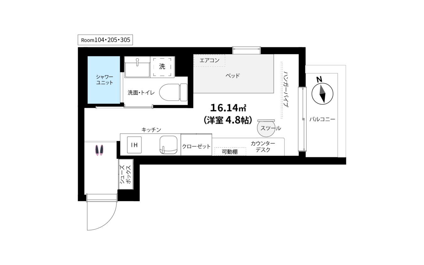 【女性限定・家具家電付き】池袋へ最短3分！安心＆快適なひとり暮らしを叶えるお部屋＜イール上池袋＞