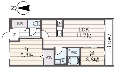 練馬駅徒歩圏内の２LDK物件【Ｊｏｌｌｙ　Ｆｉｅｌｄ】