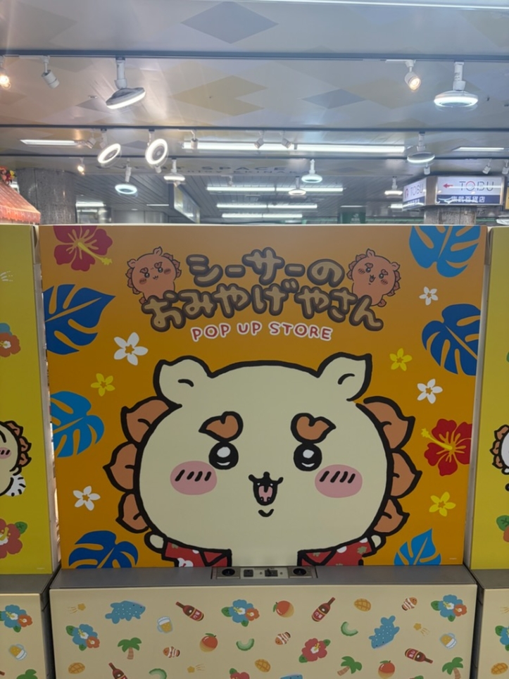 ちいかわ「シーサーのおみやげやさん」が池袋に登場🌺