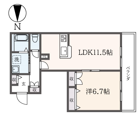 【旭化成】商店街をまっすぐ！レジデンス平岩