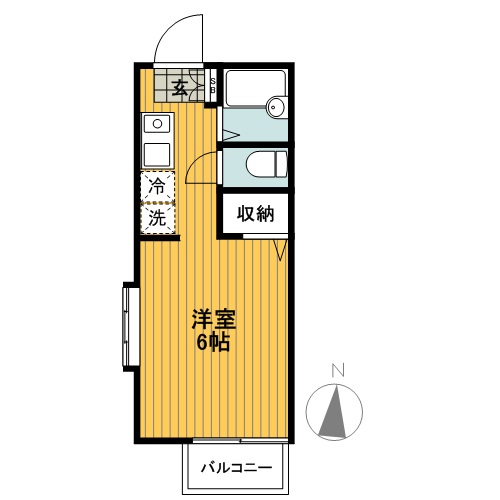 【クレールハイツ三ツ沢】TVモニタ付きインターホン！バストイレ別！