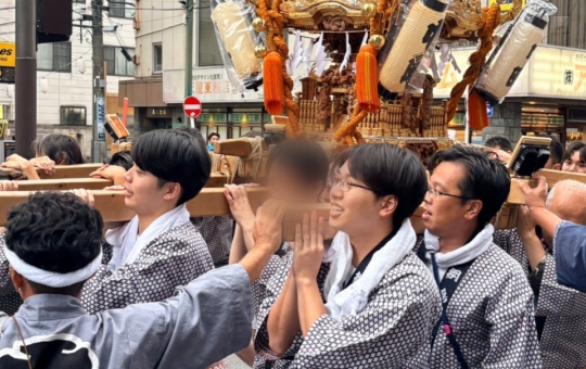 諏訪神社例大祭　弊社社員も参加しました！（綱島）