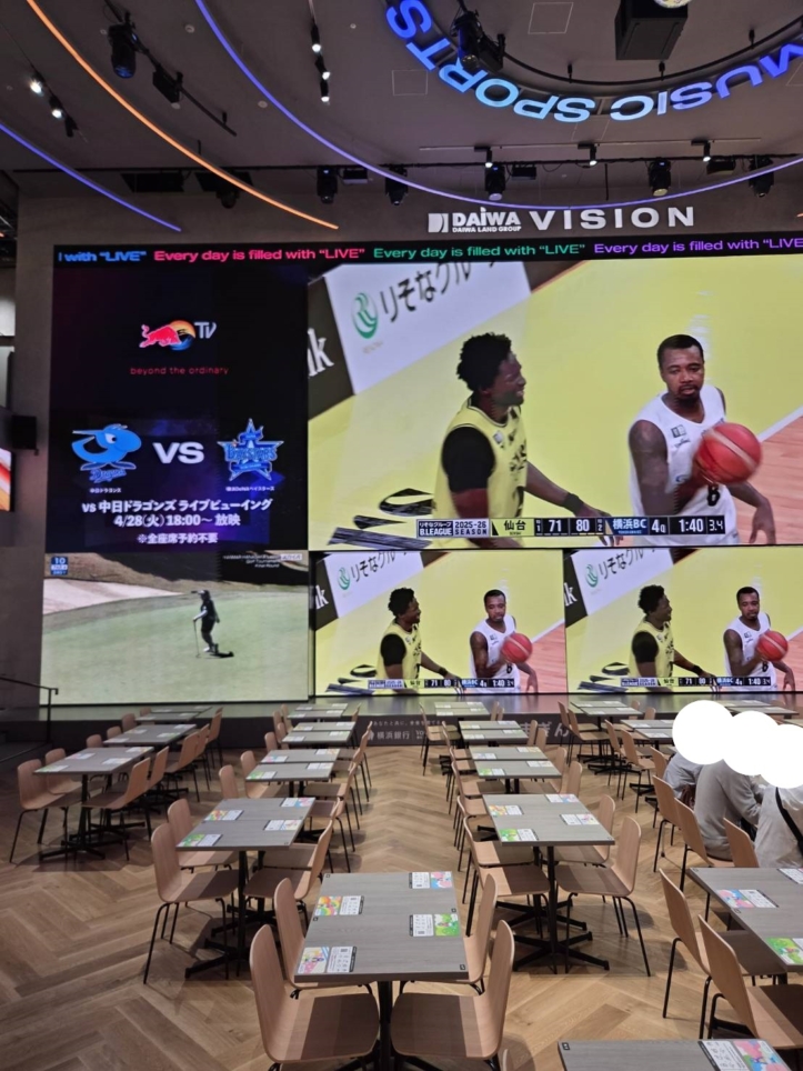 🏀大画面でスポーツ観戦をしよう⚾⚽
