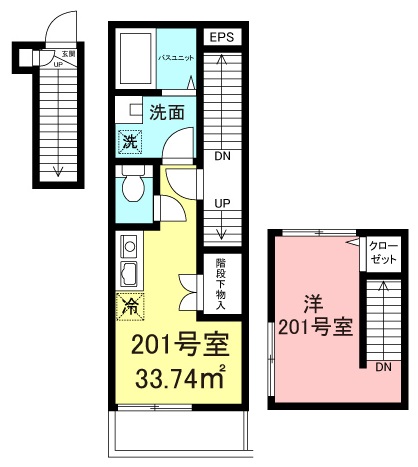 ☆北欧風の家具もマッチするお部屋☆　【ミント白鷺】